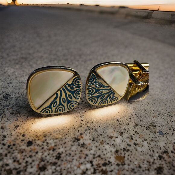 Vintage Cufflinks Bundle Of Four (4) Sets Good Quality Used Condition - Picture 4 of 11